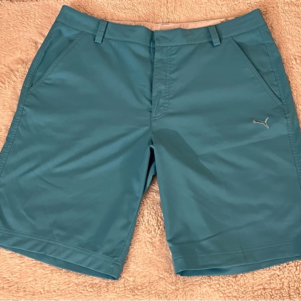 Puma Teal Performance Golf Shorts - Men's